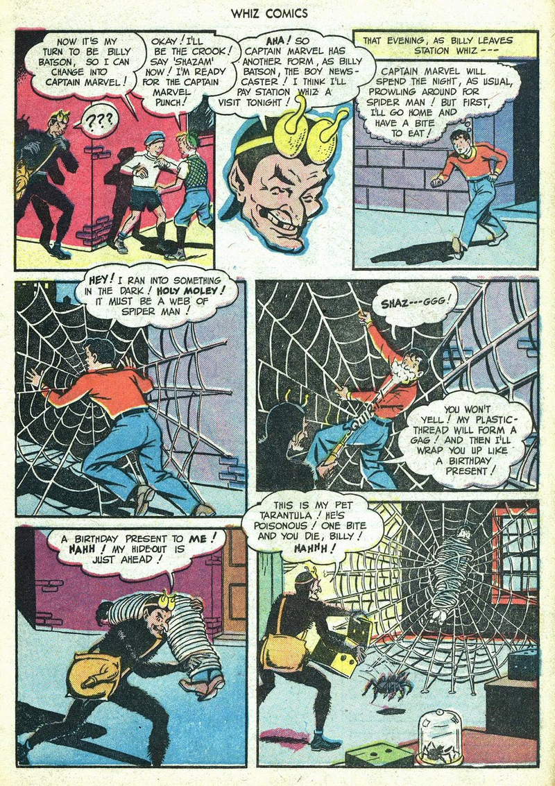 Illustration for article titled The first Spider-Man in comics wasn't Peter Parker, but a pervert supervillain